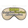 Custom Travel Sleep Mask Design Your Own Customized Eye Mask with Photo Text Logo Blackout Eye Polyester for Lunch Break, Hotel, Aircraft Wheat Style38 view 3