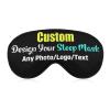 Custom Eye Mask Add Your Design - Cusomizable Sleep Mask Photo Text Logo Sleeping Mask Personalized Gift, Sleep Cover for Couples Lovers Family Black Style03 view 1