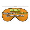Custom Eye Mask Add Your Design - Cusomizable Sleep Mask Photo Text Logo Sleeping Mask Personalized Gift, Sleep Cover for Couples Lovers Family DarkOrange Style11 view 3