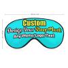 Custom Sleep Mask Add Funny Design, Personlized Photo Sleeping Mask Customizable Gifts, Custom Text Eye Mask Adjustable and Soft Cyan Style08 view 3