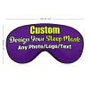 Custom Sleep Mask Add Funny Design, Personlized Photo Sleeping Mask Customizable Gifts, Custom Text Eye Mask Adjustable and Soft Gray Style16 view 3