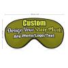 Custom Travel Sleep Mask Design Your Own Customized Eye Mask with Photo Text Logo Blackout Eye Polyester for Lunch Break, Hotel, Aircraft Olive Style26 view 3