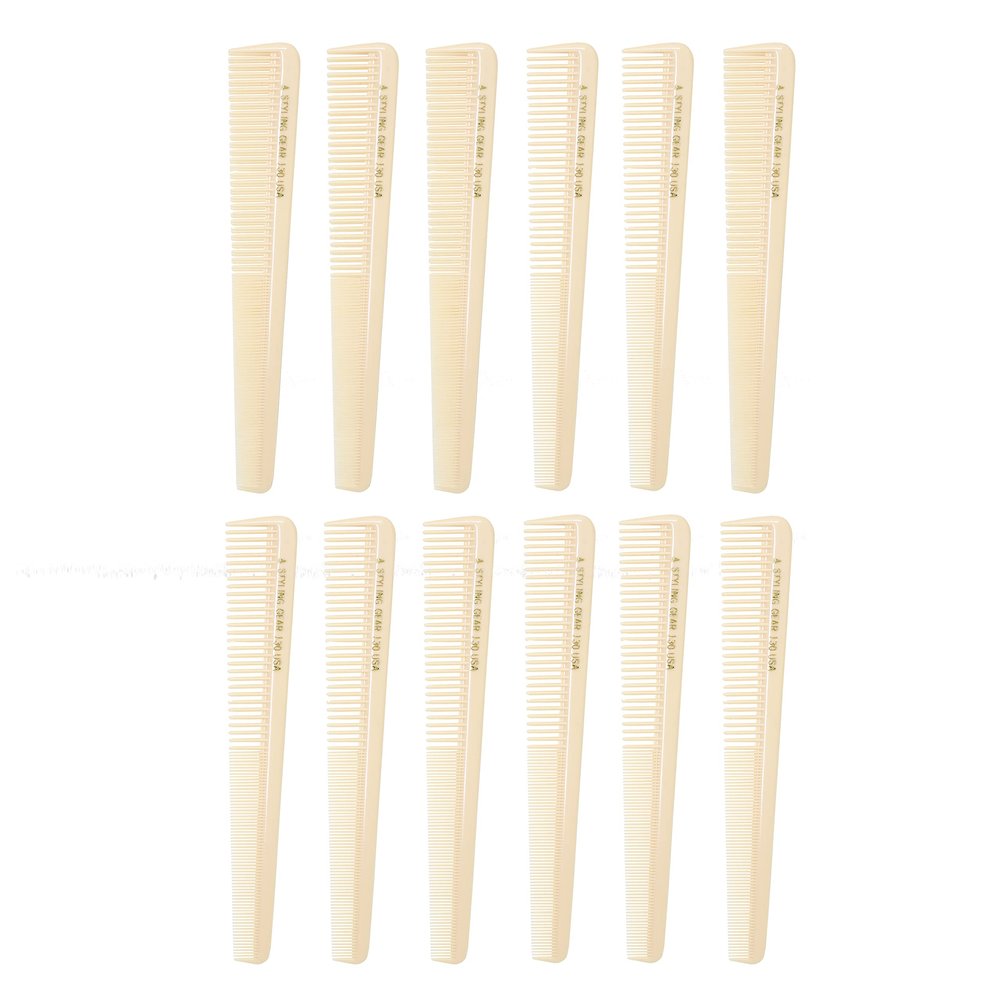 Styling Gear #130 Barber Cutting Combs Tapered Hair Combs Beard Comb Mens ombs For Women Comb set 12 Piece