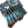 Layboo Premium Real Natural Hair Makeup Brush Set Goat Hair Makeup Brushes 12 Pcs with Foundation Concealer Blush Eyeshadow Brush Portable with Storage Bag view 1