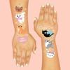 xo, Fetti Cat Temporary Tattoos for Kids - 42 Glitter Styles | Animal Birthday Supplies, Pet Lover Party Favors, Meow Arts and Crafts view 4