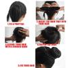3 PCS Magic Hair Styler Donut Bun Maker, Twist Ring Shaper, Braiding Tool & Curler Accessory - 1 Large, 2 Small view 3