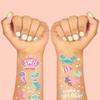 xo, Fetti Under The Sea Mermaid Temporary Tattoos - 56 Iridescent Foil Styles | Kids Birthday Party Supplies, Sea Creatures Favors, Ocean Animal, Underwater Arts and Crafts, Boys + Girls Activity view 3
