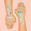 xo, Fetti Under The Sea Mermaid Temporary Tattoos - 56 Iridescent Foil Styles | Kids Birthday Party Supplies, Sea Creatures Favors, Ocean Animal, Underwater Arts and Crafts, Boys + Girls Activity view 4