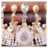 HHWKSJ Gold Tiara Wedding Tiaras and Crowns for Women,Rhinestone Queen Tiara for Women Princess Crown Birthday Tiara Headbands for Wedding Prom Bridal Party Halloween Costume view 4