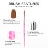 Rolabling 10pcs 8# Kolinsky Sable Brush Acrylic Nail Art Brush Nail Art Painting Brush (10Pcs size 8#) view 2