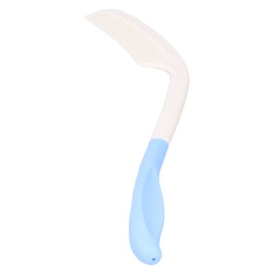 Elderly Comb, Ergonomic Design Long Handle Comb ABS Comb Tooth for Hand Disabled People