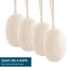 IeBilif Men Bar Soap On a Rope Pack of 4 Bath Soap for Face Body Natural Hydrating Soap Bar for Men and Women,7.02 Ounce each view 4