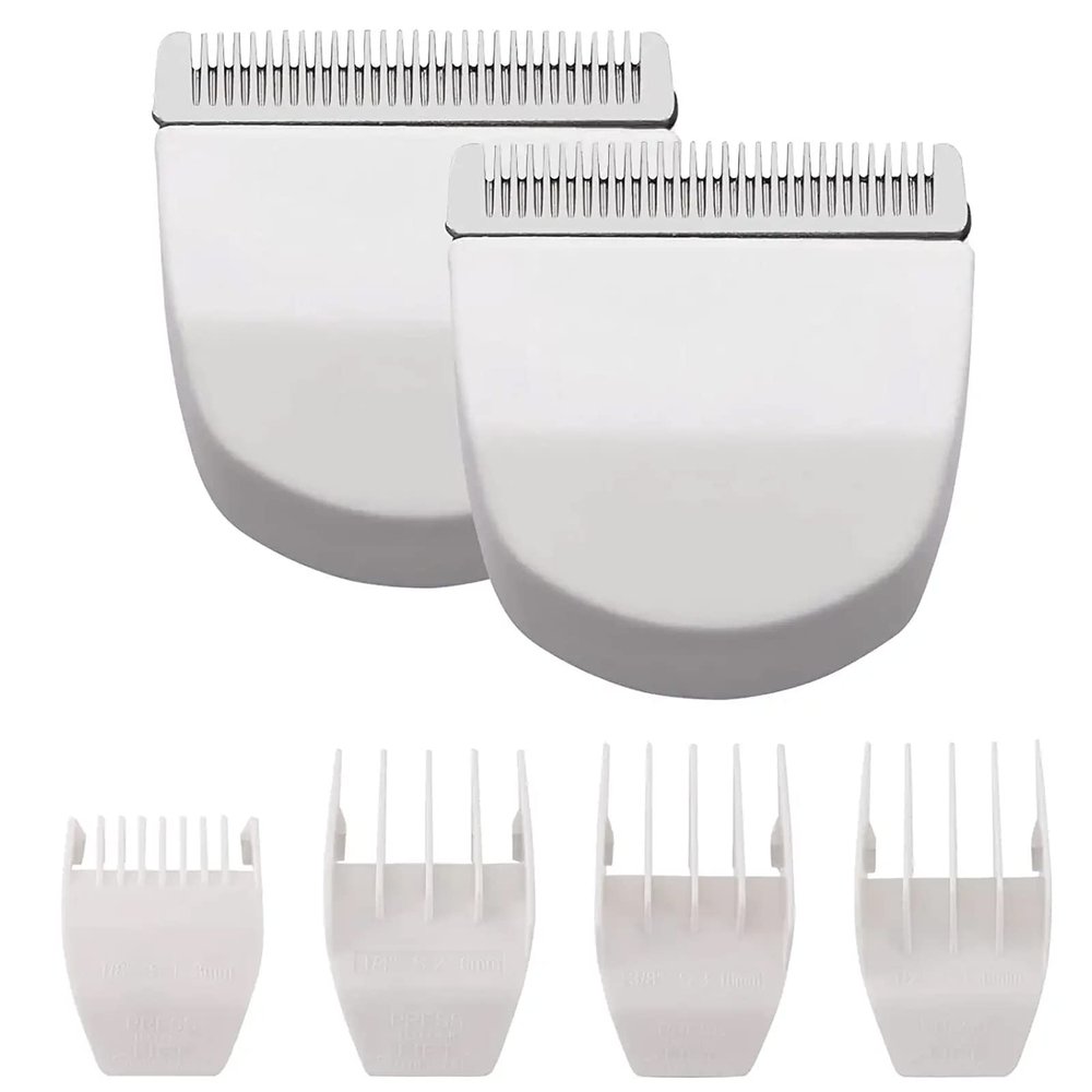2 Pack Professional Peanut Clipper/Trimmer Snap On Replacement Blades #2068-300 - Compatible with Wahl Peanut Hair Clipper/Trimmer, White