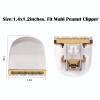 Audoc 2 Pack Gold Professional Peanut Clipper/Trimmer Snap On Replacement Blades #2068-300 Fits Compatible with Professional Peanut Hair Clipper view 2