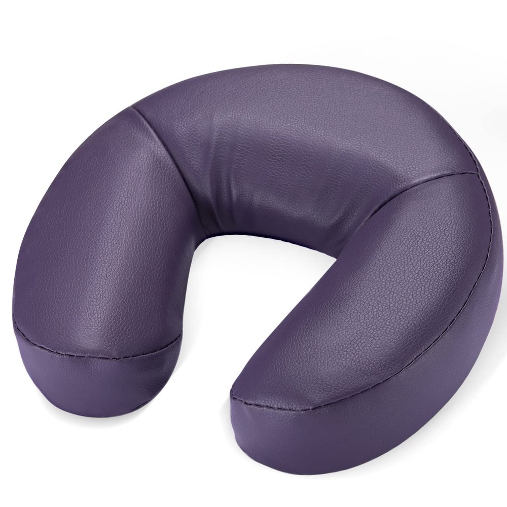 Noverlife Massage Universal Headrest Facial Cushion, Memory Foam Crescent Massage Face Cradle Pillow, Portable Travel Neck Pad Massage Table & Chair Face Pad for Beauty Bed Therapy Spa Relaxation
