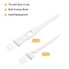 MECCANIXITY Shaver Cleaning Brush Tools with White Handle White Nylon Bristles 2 Sizes for Keyboard, Window Track, Vent Outlet, Home, Office, 8 Pack view 3