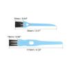 MECCANIXITY Shaver Brush Cleaning Tools with Blue Handle Black Nylon Bristles 2 Sizes for Keyboard, Window Track, Vent Outlet, Home, Office, 8 Pack view 2