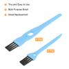 MECCANIXITY Shaver Brush Cleaning Tools with Blue Handle Black Nylon Bristles 2 Sizes for Keyboard, Window Track, Vent Outlet, Home, Office, 8 Pack view 3