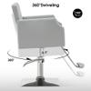 BarberPub Classic Salon Chair for Hair Stylist,Hydraulic Barber Styling Chair,Beauty Salon Spa Equipment 8818 (Grey) view 4
