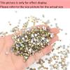 Dowarm 1440 Pieces SS16 Flatback Crystals, 4MM Flatback Crystal Rhinestones for Craft Nails Dance Costumes, Glass Flat Back Nail Crystals, Non Hotfix Rhinestones (SS16 / 4MM, Ghost Shiny) view 2
