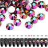 Dowarm 1440 Pieces SS16 Flatback Rhinestones, 4MM Flatback Crystal for Crafts, Nails, Dance Costumes - Non Hotfix (Metallic Rainbow AB) view 3