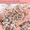 Dowarm 1440 Pieces SS16 Flatback Crystals, 4MM Flatback Crystal Rhinestones for Craft Nails Dance Costumes, Flat Back Nail Crystals, Non Hotfix Rhinestones (SS16 / 4MM, Champagne/Golden Shadow) view 3