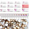 Dowarm 1440 Pieces SS16 Flatback Crystals, 4MM Flatback Crystal Rhinestones for Craft Nails Dance Costumes, Flat Back Nail Crystals, Non Hotfix Rhinestones (SS16 / 4MM, Champagne/Golden Shadow) view 4