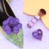 Dowarm 1440 SS10 Flatback Rhinestones, 2.8MM Non Hotfix Rhinestones for Crafts, Dance Costumes (Purple Velvet) view 3