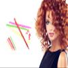 Spiral Hair Perm Rods 60pcs Heatless Spiral Perm Rods with 5 Satin Scrunchies Comes in Bright Colors Spiral Perm Rods for All Hair Length view 2