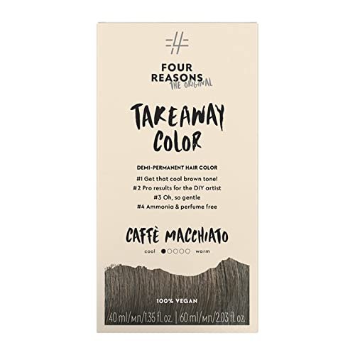 Four Reasons TakeAway Color Caff Macchiato 5.1 Demi Permanent Hair Dye Kit
