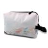 TropicalLife NIXUX Cosmetic Bag for Women Abstract Japanese Watercolor Painting Make up Bag Travel Waterproof Toiletry Bag Zipper Portable Small Pencil Brushes Bag with Handle Strap view 1