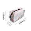 TropicalLife NIXUX Cosmetic Bag for Women Abstract Japanese Watercolor Painting Make up Bag Travel Waterproof Toiletry Bag Zipper Portable Small Pencil Brushes Bag with Handle Strap view 2