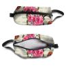 TropicalLife NIXUX Cosmetic Bag for Women Paris Vintage Posters Make up Bag Travel Waterproof Toiletry Bag Zipper Portable Small Pencil Brushes Bag with Handle Strap view 3