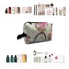 TropicalLife NIXUX Cosmetic Bag for Women Paris Vintage Posters Make up Bag Travel Waterproof Toiletry Bag Zipper Portable Small Pencil Brushes Bag with Handle Strap view 4
