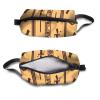 TropicalLife NIXUX Cosmetic Bag for Women Ancient Egyptian Symbols Make up Bag Travel Waterproof Toiletry Bag Zipper Portable Small Pencil Brushes Bag with Handle Strap view 3
