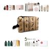 TropicalLife NIXUX Cosmetic Bag for Women Ancient Egyptian Symbols Make up Bag Travel Waterproof Toiletry Bag Zipper Portable Small Pencil Brushes Bag with Handle Strap view 4