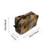TropicalLife NIXUX Cosmetic Bag for Women Peacock Feather Pattern Make up Bag Travel Waterproof Toiletry Bag Zipper Portable Small Pencil Brushes Bag with Handle Strap view 2