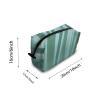 TropicalLife NIXUX Cosmetic Bag for Women Oriental Style Bamboo Forest Pattern Make up Bag Travel Waterproof Toiletry Bag Zipper Portable Small Pencil Brushes Bag with Handle Strap view 2