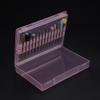 FOMIYES 4pcs Nail Drill Bits Organizer Box Transparent Light Storage for Manicure Grinding Material for Home Salon Use view 2