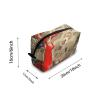 TropicalLife NIXUX Cosmetic Bag for Women Vintage Paris and Beauty Make up Bag Travel Waterproof Toiletry Bag Zipper Portable Small Pencil Brushes Bag with Handle Strap view 2