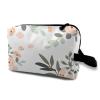 TropicalLife NIXUX Cosmetic Bag for Women Vintage Flowers Make up Bag Travel Waterproof Toiletry Bag Zipper Portable Small Pencil Brushes Bag with Handle Strap view 1