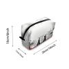 TropicalLife NIXUX Cosmetic Bag for Women Japanese Fighting Samurai Make up Bag Travel Waterproof Toiletry Bag Zipper Portable Small Pencil Brushes Bag with Handle Strap view 2