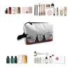 TropicalLife NIXUX Cosmetic Bag for Women Japanese Fighting Samurai Make up Bag Travel Waterproof Toiletry Bag Zipper Portable Small Pencil Brushes Bag with Handle Strap view 4