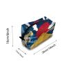 TropicalLife NIXUX Cosmetic Bag for Women Abstract Printing Of Japanese Oriental Culture Make up Bag Travel Waterproof Toiletry Bag Zipper Portable Small Pencil Brushes Bag with Handle Strap view 2