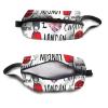 TropicalLife NIXUX Cosmetic Bag for Women Red British Telephone Box Pattern Make up Bag Travel Waterproof Toiletry Bag Zipper Portable Small Pencil Brushes Bag with Handle Strap view 3