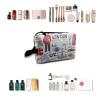 TropicalLife NIXUX Cosmetic Bag for Women Red British Telephone Box Pattern Make up Bag Travel Waterproof Toiletry Bag Zipper Portable Small Pencil Brushes Bag with Handle Strap view 4