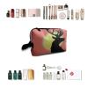 TropicalLife NIXUX Cosmetic Bag for Women Deer In The Moonlight Make up Bag Travel Waterproof Toiletry Bag Zipper Portable Small Pencil Brushes Bag with Handle Strap view 4