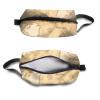 TropicalLife NIXUX Cosmetic Bag for Women Vintage Nautical Map Make up Bag Travel Waterproof Toiletry Bag Zipper Portable Small Pencil Brushes Bag with Handle Strap view 3