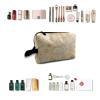 TropicalLife NIXUX Cosmetic Bag for Women Vintage Nautical Map Make up Bag Travel Waterproof Toiletry Bag Zipper Portable Small Pencil Brushes Bag with Handle Strap view 4