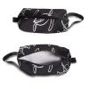 TropicalLife NIXUX Cosmetic Bag for Women Floating Turtle Pattern Make up Bag Travel Waterproof Toiletry Bag Zipper Portable Small Pencil Brushes Bag with Handle Strap view 3